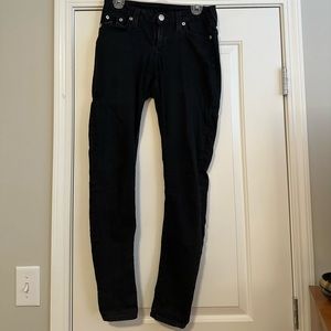True Religion Black Skinny Jeans. Size 29
